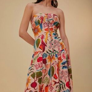 Beige Bright Farm Lenzing™ Ecovero™ Euroflax™ Maxi Dress - FARM RIO